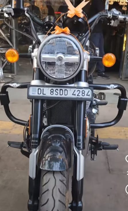 Crash Guard for Super Meteor 650 C-Type in Stainless Steel