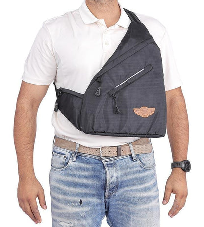 Crossbody Sling Bag-Cross Bag-Charcoal Black