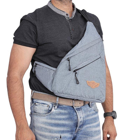 Crossbody Sling Bag-Cross Bag-Denim Blue