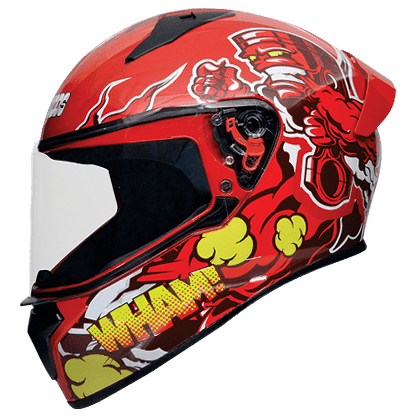 D10 Decor Full-Face Red N2 Helmet