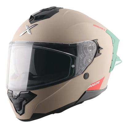 Axor Brutale Corsa Dual Spoiler Khaki Green Helmet