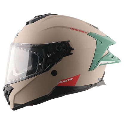 Axor Brutale Corsa Dual Spoiler Khaki Green Helmet