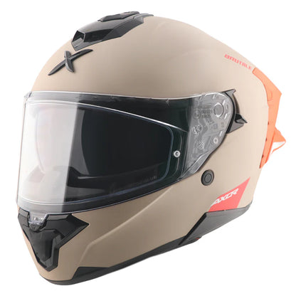 Axor Brutale Corsa Dual Spoiler Khaki Orange Helmet