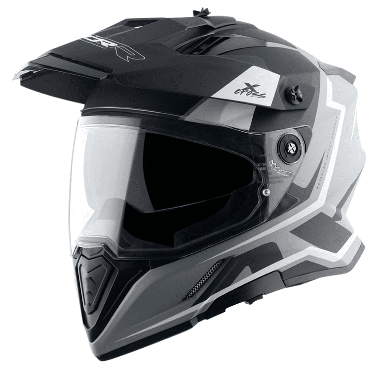 Axor X-Cross Dual Visor Flagstaff Dull Nardo Grey Black Helmet
