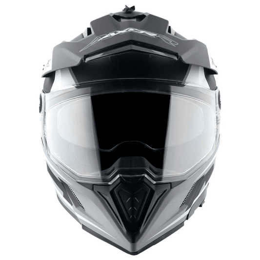 Axor X-Cross Dual Visor Flagstaff Dull Nardo Grey Black Helmet