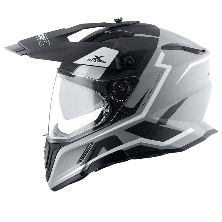 Axor X-Cross Dual Visor Flagstaff Dull Nardo Grey Black Helmet