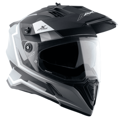 Axor X-Cross Dual Visor Flagstaff Dull Nardo Grey Black Helmet