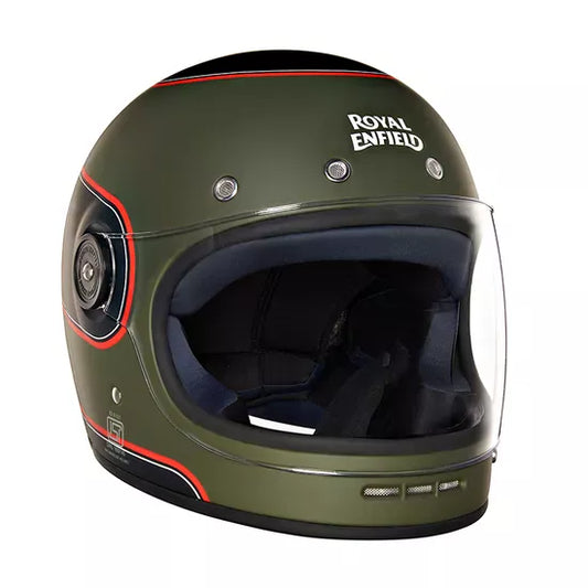 Drifter V2 Centre Stripe Helmet-Matt Battle Green