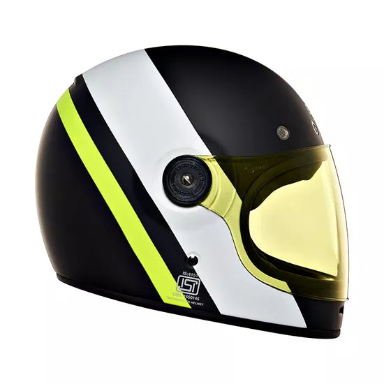 Drifter V2 Matt Black & White Helmet