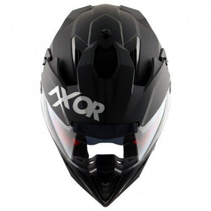 Axor X-Cross Dual Visor SC Helmet-Matt Black Red