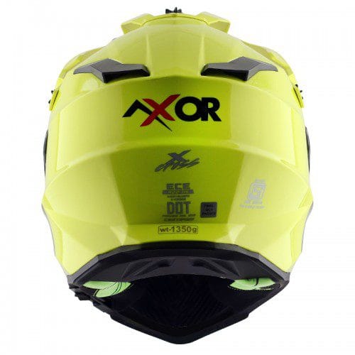 Dual Visor SC Helmet-Neon Yellow Green