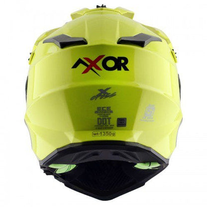 Dual Visor SC Helmet-Neon Yellow Green
