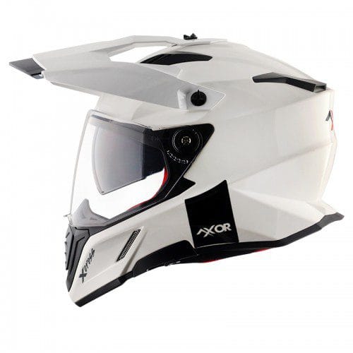 Axor X-Cross Dual Visor SC Helmet-White Red