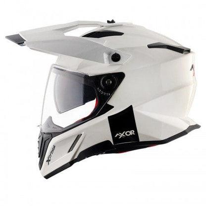 Axor X-Cross Dual Visor SC Helmet-White Red