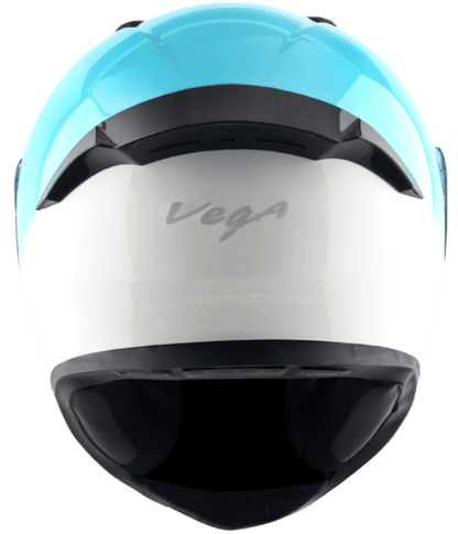 Vega Bolt Dual White Blue Helmet
