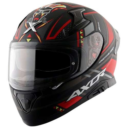 AXOR Apex Tiki Helmet Dull Black Red