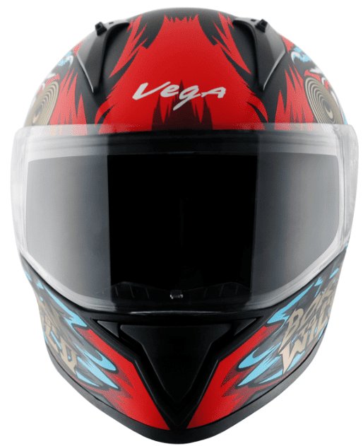 Vega Bolt Wild Dull Black Blue Helmet