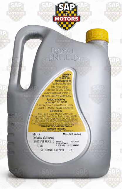 360106 Royal Enfield Liquid Gun Engine Oil 10w40 2.1 Ltr for Himalayan 450 & Guerrilla 450