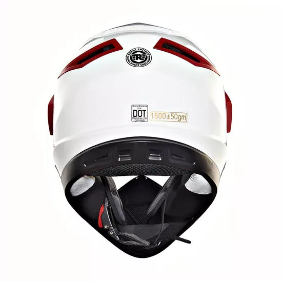 Escapade Off-Road Helmet-White and Red