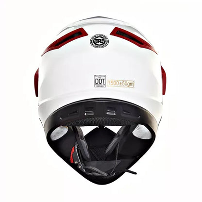 Escapade Off-Road Helmet-White and Red