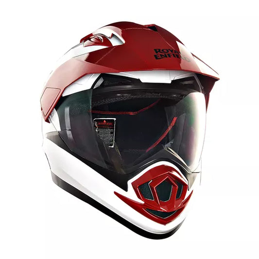 Escapade Off Road Helmet White and Red