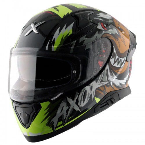 Apex Falcon Helmet Glossy Black Neon Yellow