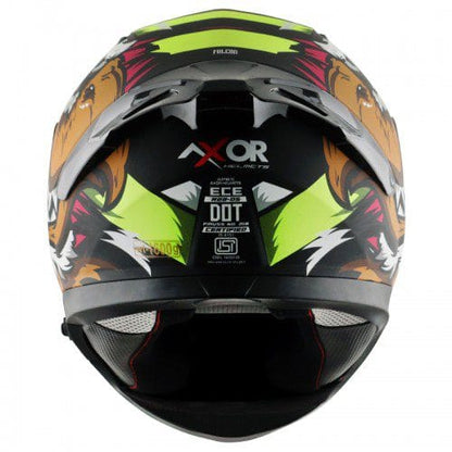 Falcon Mens Helmet Matt Black Neon Yellow