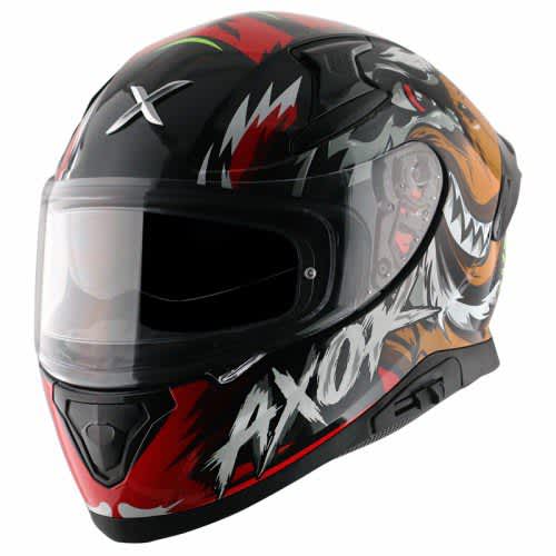 AXOR Apex Falcon Helmet Glossy Black Red