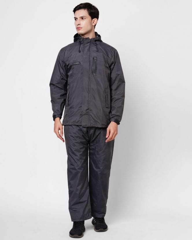 Travelbug High Grey Raincoat Set for Mens