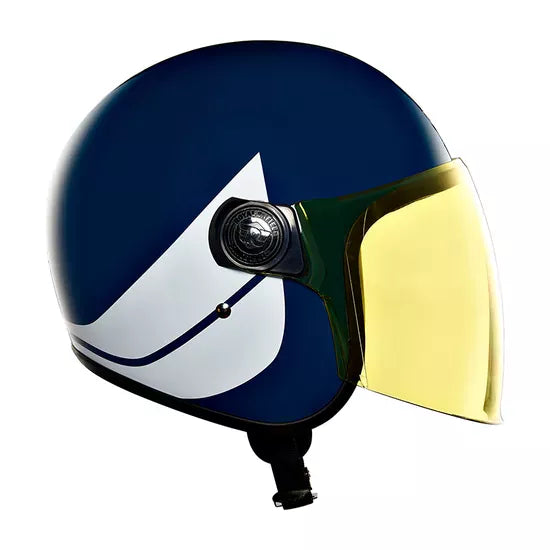 Royal Enfield Hunter Copter Half-Face Helmet- Lagoon Blue