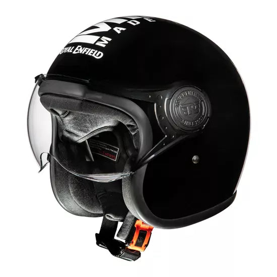 Jet Open Face MLG Helmet Glossy Black
