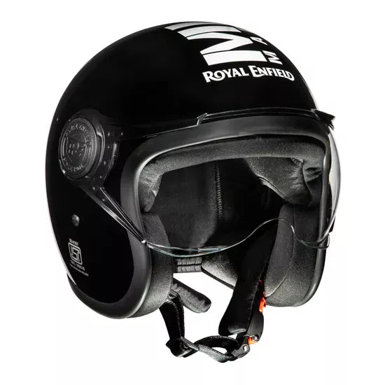 Jet Open Face MLG Helmet Glossy Black