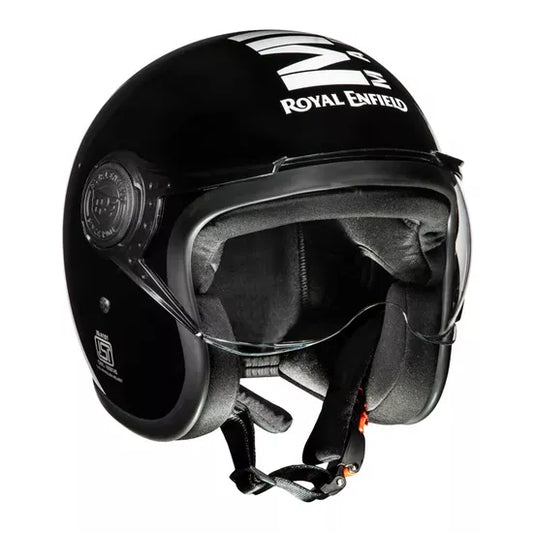Jet Open Face MLG Helmet Glossy Black