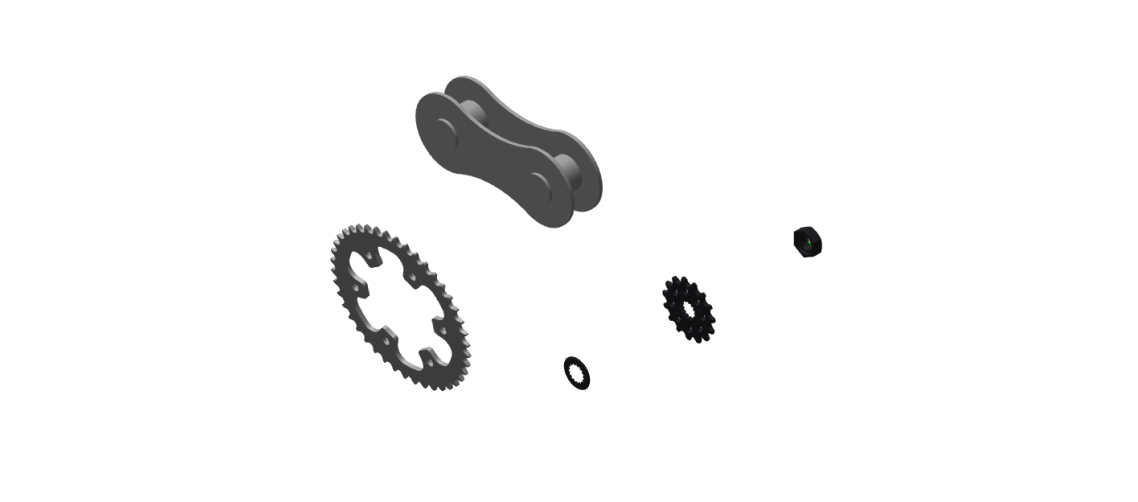 ROYAL ENFIELD KAA00059/A - CHAIN & SPROCKET KIT FOR METEOR 350, BULLET 350 & ALL NEW CLASSIC 350
