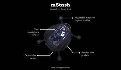 Solace MSTASH Magnetic Tank Bag