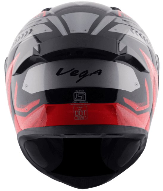 Vega Bolt Martial Black Red Helmet