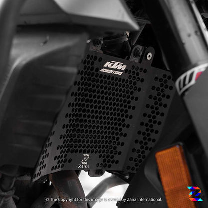 Matt Black Radiator Guard for KTM Adventure 250 and 390