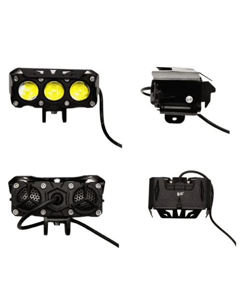 Mega Drive 3 Lens Dual Color Led Fog Lights
