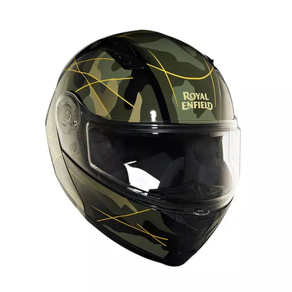 Modular Multi Camo Glossy Black Helmet