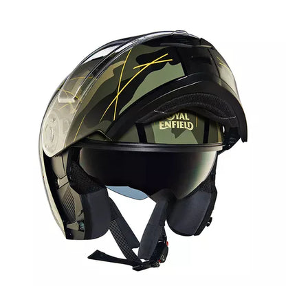 Modular Multi Camo Glossy Black Helmet