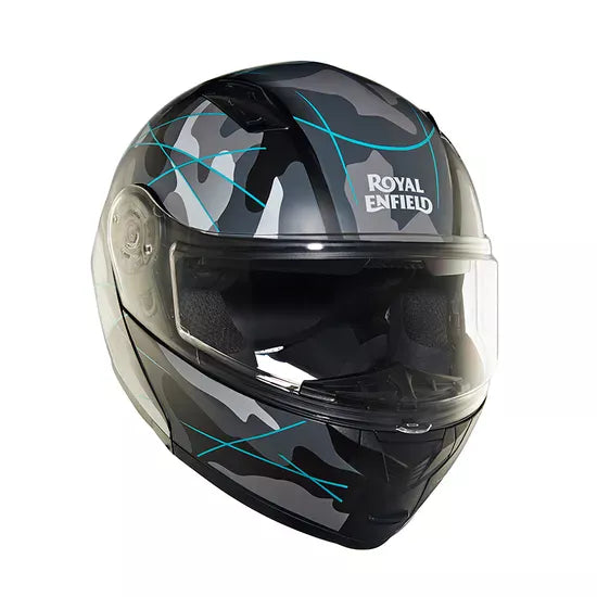 Modular Multi Camo Matt Black & Teal