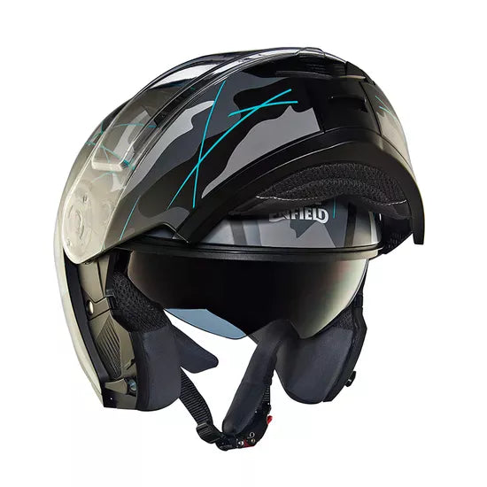 Modular Multi Camo Matt Black & Teal