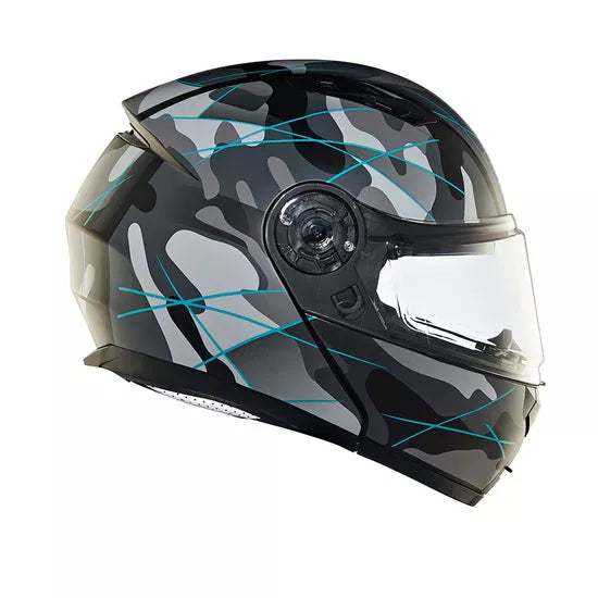 Modular Multi Camo Matt Black & Teal