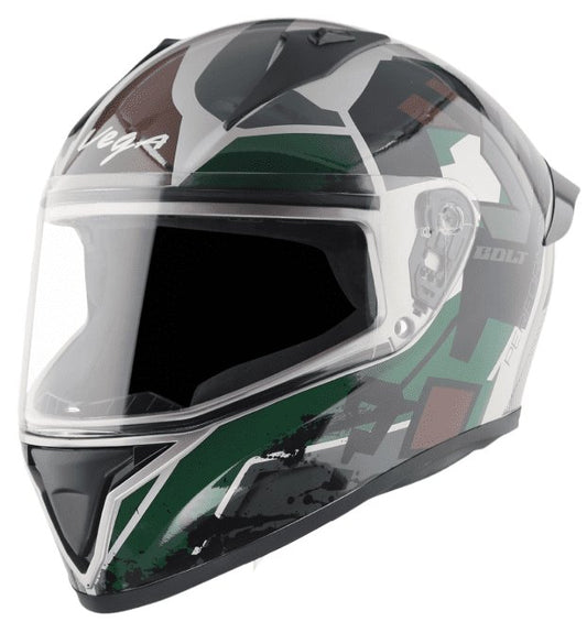 Vega Bolt Army Mud Battle Green Helmet