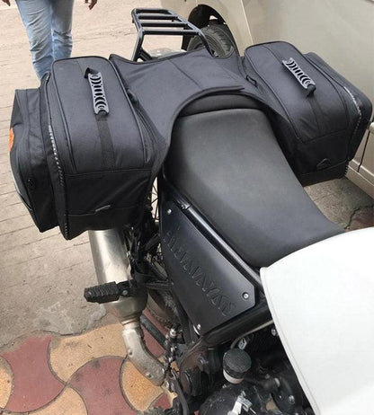 Mustang 50L Saddle Bag and Shark Universal 28L Tank Bag