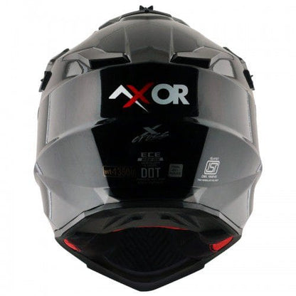 Off Road Helmet Glossy Black Red