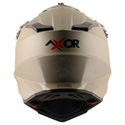 Off Road Helmet Glossy Nickel Red