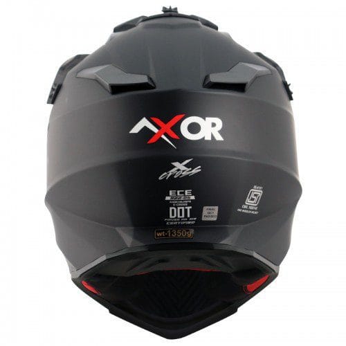 Off Road Helmet Matt Black Red
