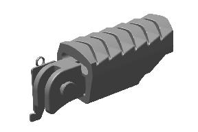 ROYAL ENFIELD KAE00024/A - PILLION FOOT REST KIT RH FOR HIMALAYAN SCRAM 411 & SCRAM 440