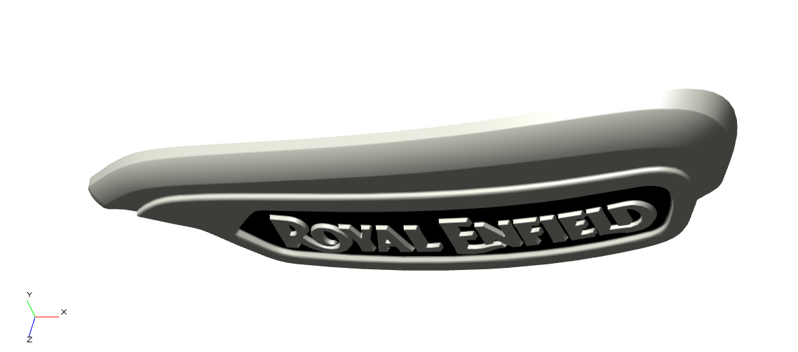 ROYAL ENFIELD RAK00607/A - 3D BADGE TANK RH BLACK CHROME FOR METEOR 350